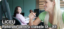 Referate pentru liceu